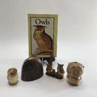 Small Owl Figurines Lot Vintage Collectibles Home Decor
