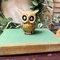 Vintage 4‑Piece Owl Salt & Pepper Shakers with Sugar Bowl &ndash; Ceramic Woodland Kitchen Set