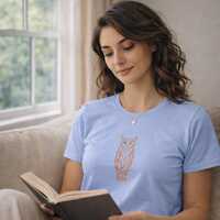 Owl Shirt &bull; Owl Spirit Animal Tee &bull; Owl Totem T-Shirt &bull; Wisdom Intuition Shirt &bull;
