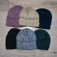 Cable Knit Owl Hat - Polyester