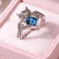 1pc Personalized Exquisite Owl Animal Ring, Birthday Gift Christmas Gift For Family And Friends