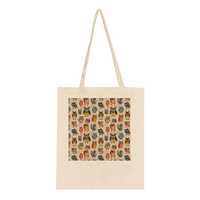 Funky Abstract Owl Tote Bag | Comical Funny Bird Design | Unique Handmade Gift for Animal Lovers | E