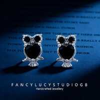 For My Wise Little Guardian, Owl Secret Keeper Earrings in S925 Sterling Silver
