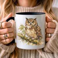 Cute Watercolor Owl Mug | Bird Lover Gift | Gift For Kids | Birthday Gifts | Gift for Her Sister Dau