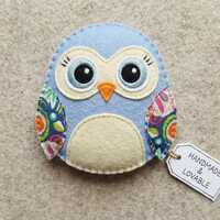 Felt Baby Owl Sewing Pattern, DIY Woodland Nursery Decor, Digital PDF Plushie Template