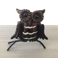 Vintage Metal Owl Figurine