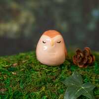 Mini Owl Figurine | Tiny Handmade Ceramic Owl