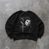 Gothic Owl Graphic Sweatshirt, Vintage Style Dark Art Pullover for Men Women, Y2k 2000s Graphic Swea