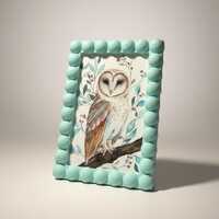 Original Barn Owl Watercolor Painting | Framed Woodland Nature Art