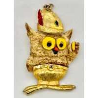 Vintage Woodsy the Owl Pendant From the Late 1960s or Early 1970s Give A Hoot!!!