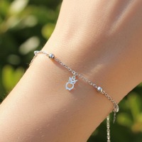 Owl Charm Bracelet, Dainty Beaded Bracelet for Women, Cute Boho Bracelet, Layering Bracelet, Animal 