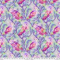 Moon Garden - Night Owl - Dusk - by Tula Pink - Sold by the Half Yard