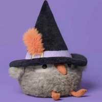 Witch Owl Plush Toy | Halloween Owl Stuffed Animal | Cute Witch Plush | Spooky Nursery Decor | Kawai