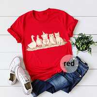 Cute Farm Animal Shirt, Goose Chicken Bear Owl Cat Tee, Woodland Animal Graphic Tee, Cute Animal Lov