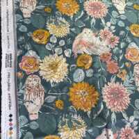 Art Gallery Fabrics. Willow. Owl Things Floral. F-35600. Flannel