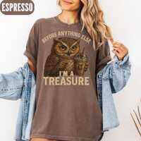 Funny Owl Shirt, Comfort Colors&reg; First Of All I'm A Delight Tee, Sarcastic Shirt, Fun Shirt,