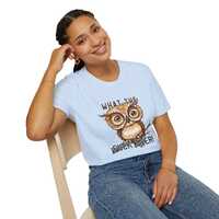 What The F*** Ever Owl T-Shirt | Funny Vintage Owl Illustration