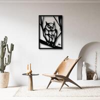 Large Owl Silhouette Metal Wall Art for Feature Walls
