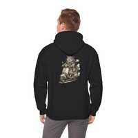 Brother Owlrice Scooter Hoodie, Vintage Owl Illustration, Animal Motorcycle Art