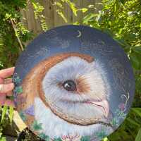 Barn owl Lover Gift &ndash; Woodland Animal Decor &ndash; Nature Lover Gift &ndash; British Wildlife