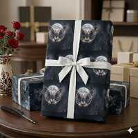 Rune Owl Wrapping Paper &middot; Dark Fantasy Gift Wrap &middot; Romantasy Gift Paper &middot; Witch