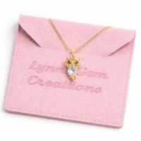 Owl Crystal Necklace, 14kt Gold Filled, Minimalist Pendant