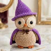 Realistic Owl Corchet Pattern Bookmark, Chubby Owl Corchet Pattern, Amigurumi Owl Tutorial