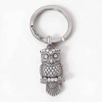 Brighton Retired Wisdom Owl Keychain Puffy 3D Crystal Eyes New With Tags NWT