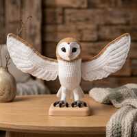 Realistic Barn Owl Crochet Pattern &ndash; Amigurumi Stuffed Bird PDF (Digital Download)