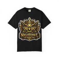 NightOwl crowned owl graphic T-Shirt | Nightowl tapping king emblem