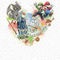 Mario and Luigi PNG, Toothless Dragon Wizard Owl Shirt Design,t, Magical Quest Digital