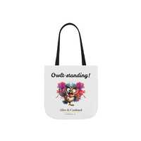 Owl Tote Bag Owltstanding funny bright colorful uplifting tote bag