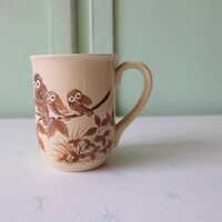1970s Vintage Owl Mug: Retro Kitsch Kitchen Decor