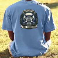 Owl Tarot Card Shirt, Dark Academia Clothing, The Moon Arcana Tee, Secular Tarot Deck, Night Owl Gif