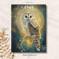 Owl Journal Notebook, Owl Lover Gift, Nature Journal Gift for Women, Spiritual Writing Journal, Bird