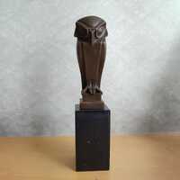 Art Deco Bronze Owl Sculpture - Johan Coenraad Altorf