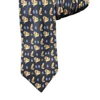 Olimpo Owl Birds Pinecones Novelty Necktie 100% Silk