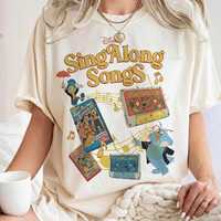 Retro Disney Jiminy Cricket and Professor Owl Sing Along Songs PNG, Disneyland Fun Its A Small World