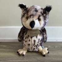 Vintage Russ Berrie Yomiko Classics Spotted Owl Plush Toy