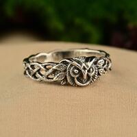Owl Symbol Ring Sterling Silver Witchy Jewelry Magic Ring Spiritual Gift for Her