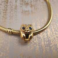 Greek opal owl silver charm, greek jewelry,greek owl charm fits Pandora and European bracelet