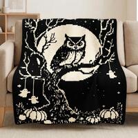 Owl Moon Mosaic Crochet Blanket Pattern PDF, Overlay Mosaic Crochet Chart, Night Owl Blanket, Hallow