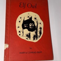 1958 First Edition Elf Owl Red Cloth Hardcover by Mary & Conrad Buff