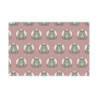 Vintage Owl Pattern Gift Wrap Papers | Pink Wrapping Paper