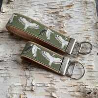 Short-eared Owl Keychain | Cork and Canvas | Eco-friendly | Wildlife, Birdwatching