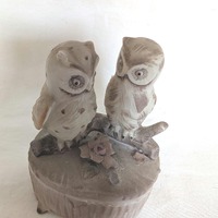 Lefton Owls Trinket Box