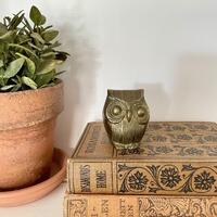Small Vintage Brass Owl (see description) - Vintage Home Decor