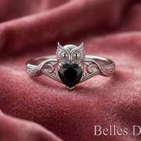 Sterling S925 Owl Ring Vintage Luxury &mdash; Women&rsquo;s Jewelry, Birthday Gift