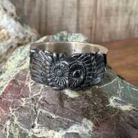 Vintage Silver Tone Owl Ring