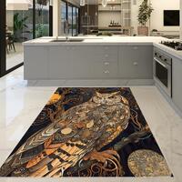 Owl Rug, Cute Owl Carpet, Animal Area Rug, Nursery Decor Mat, Kids Room Rug, Forest Animal Decor, Wa